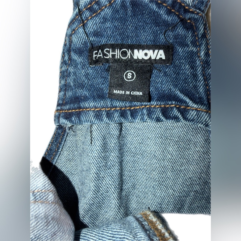Fashion Nova denim overalls small - Picture 8 of 10